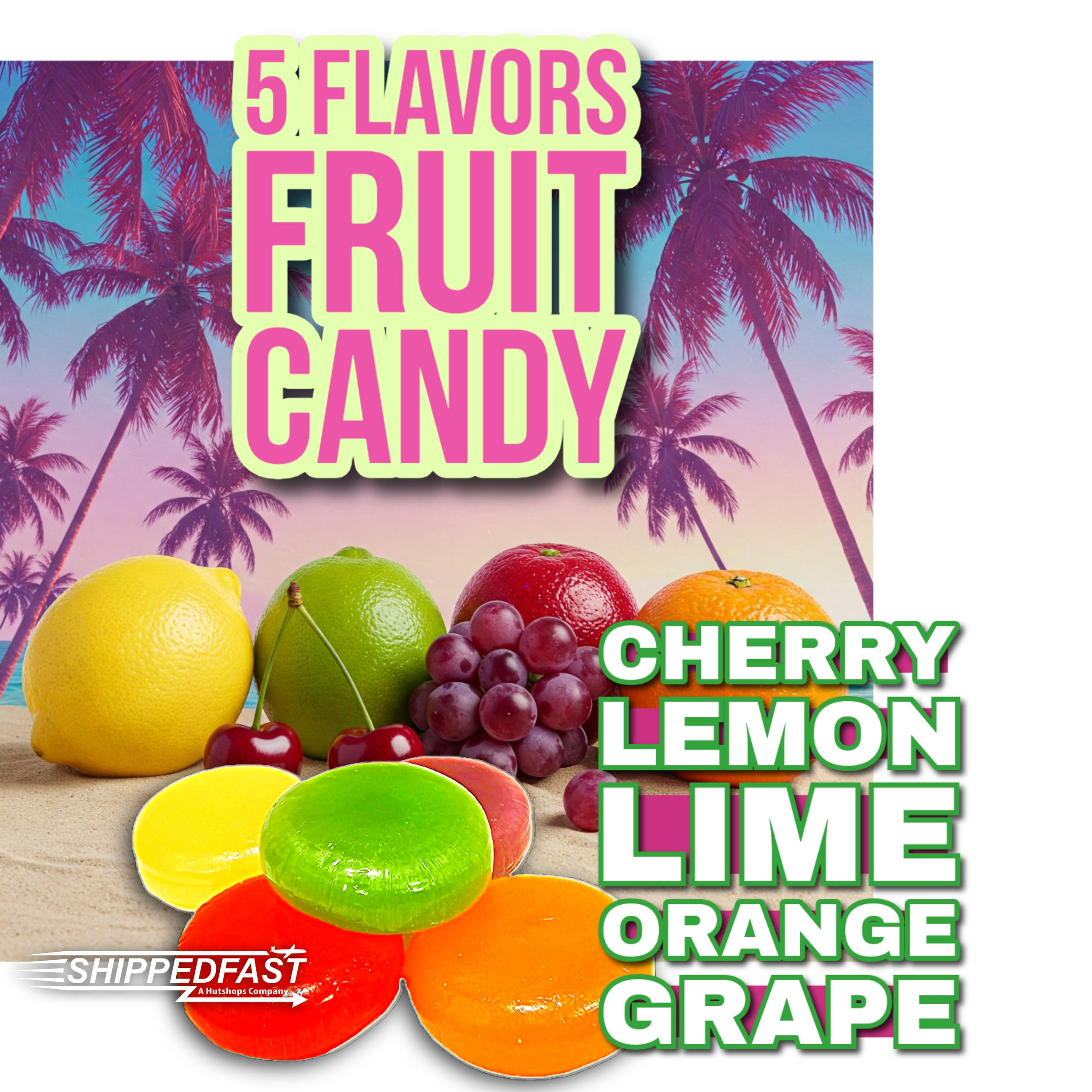Amazon.com : Shippedfast Fruit Disc Hard Candy Assorted Classic